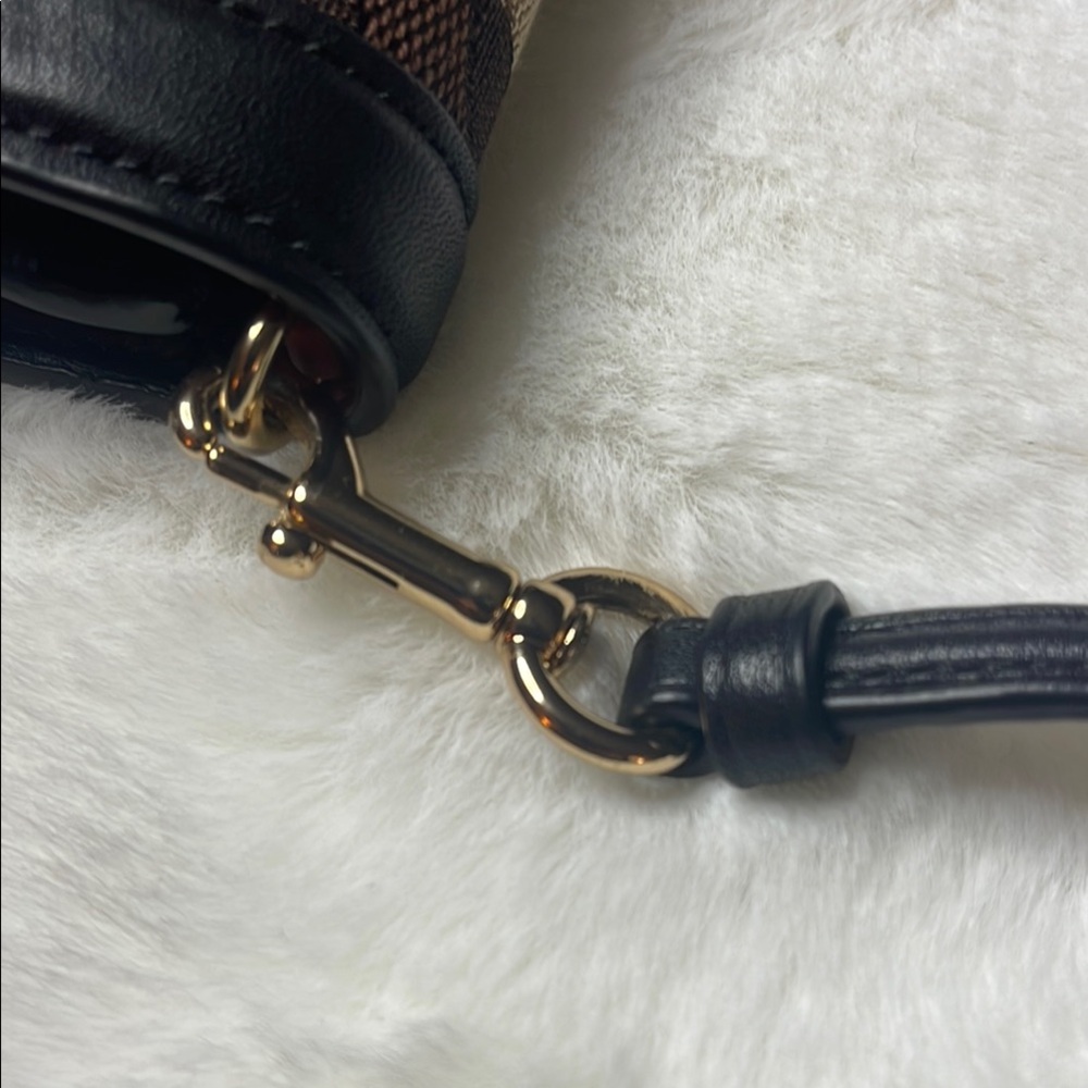 COACH- Anna Foldover Clutch Crossbody In Signature Jacquard With Stripes - Picture 12 of 13